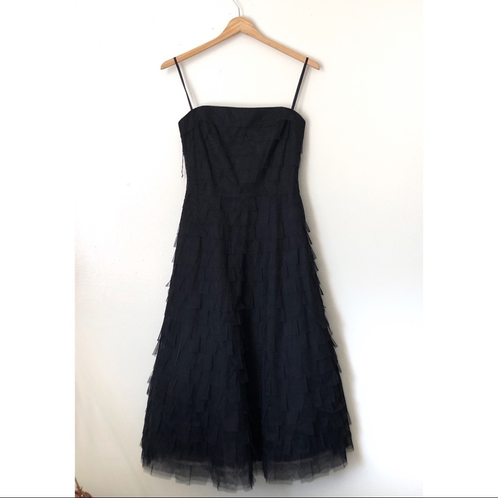 BCBG Max Azria Net Tiered knee length dress NWT